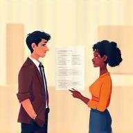 Illustration of mentor guiding a student